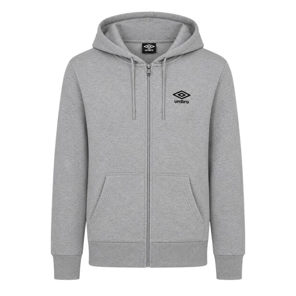 Umbro Womens/Ladies Oversized Full Zip Hoodie / Grey Marl Marl